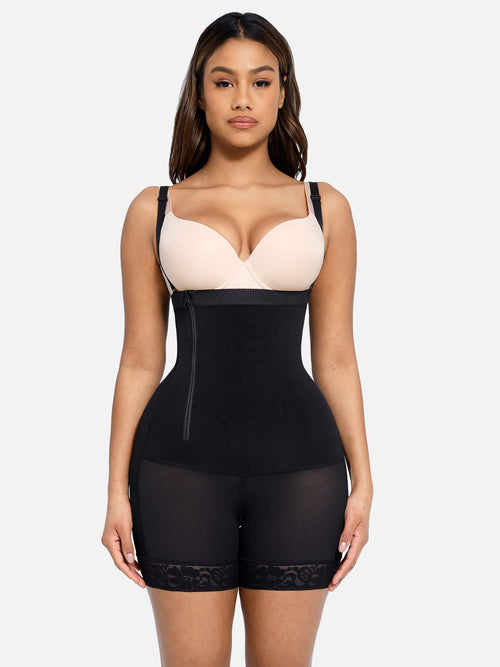 Side Zipper Bodysuit Shaper With Butt Lifter