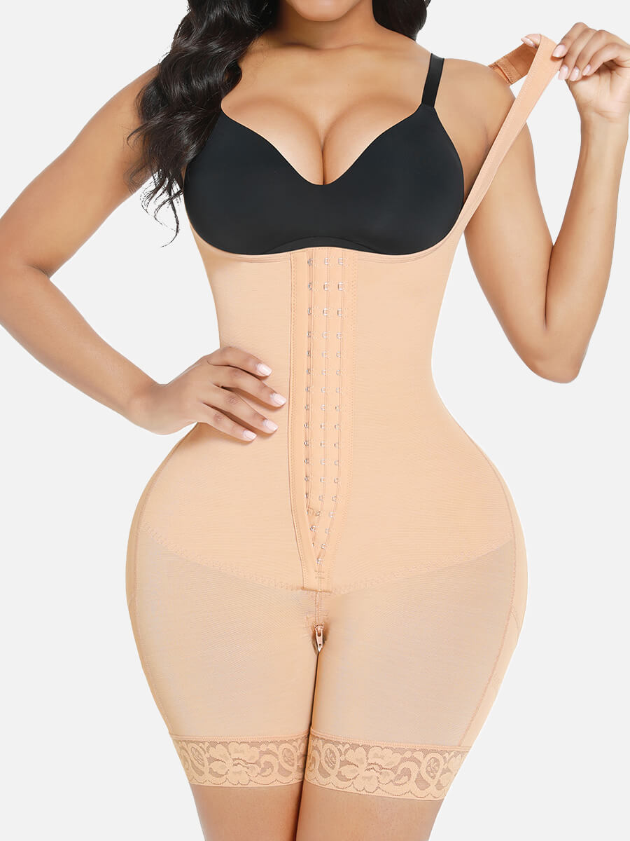 Wide Straps Tummy Control Butt Lifter Bodysuit