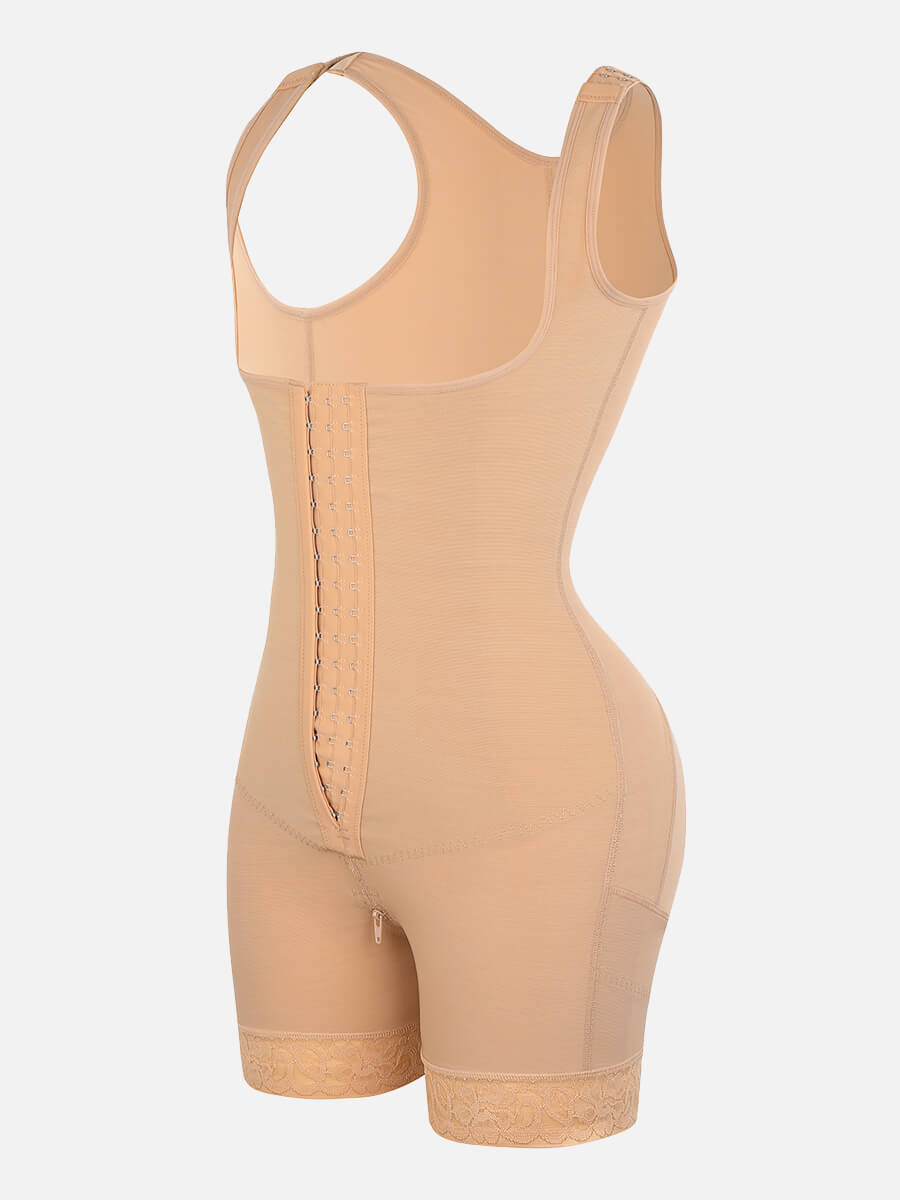 Wide Straps Tummy Control Butt Lifter Bodysuit