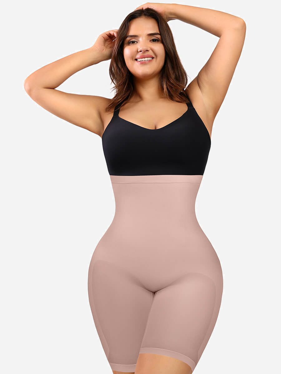 Seamless Open-Bust Women Tummy Control Bodysuit